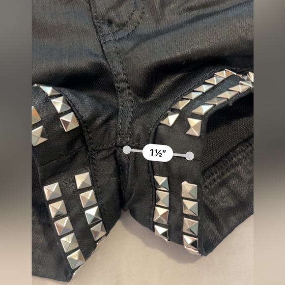 Guess Sudden Black Denim Rock Star Mini Jean Shorts X Asap Rocky 25 - Picture 11 of 13
